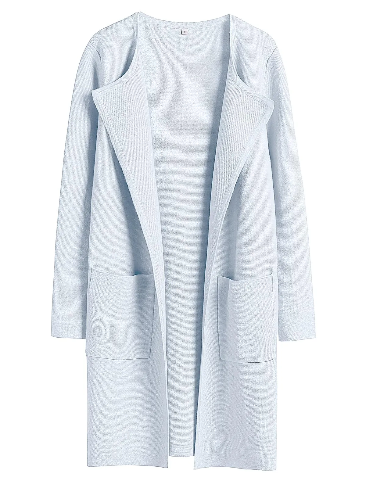 ANRABESS Women's Open Front Knit Lightweight Cardigan Casual Long Coatigan Sweater Lady Jacket Coat 2024 Fall Outerwear