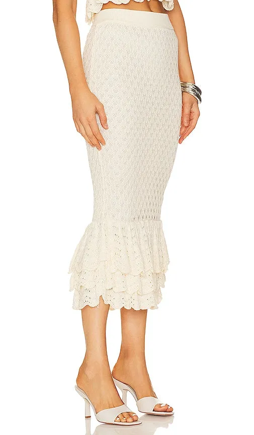 BEACH RIOT Polly Skirt in Ivory