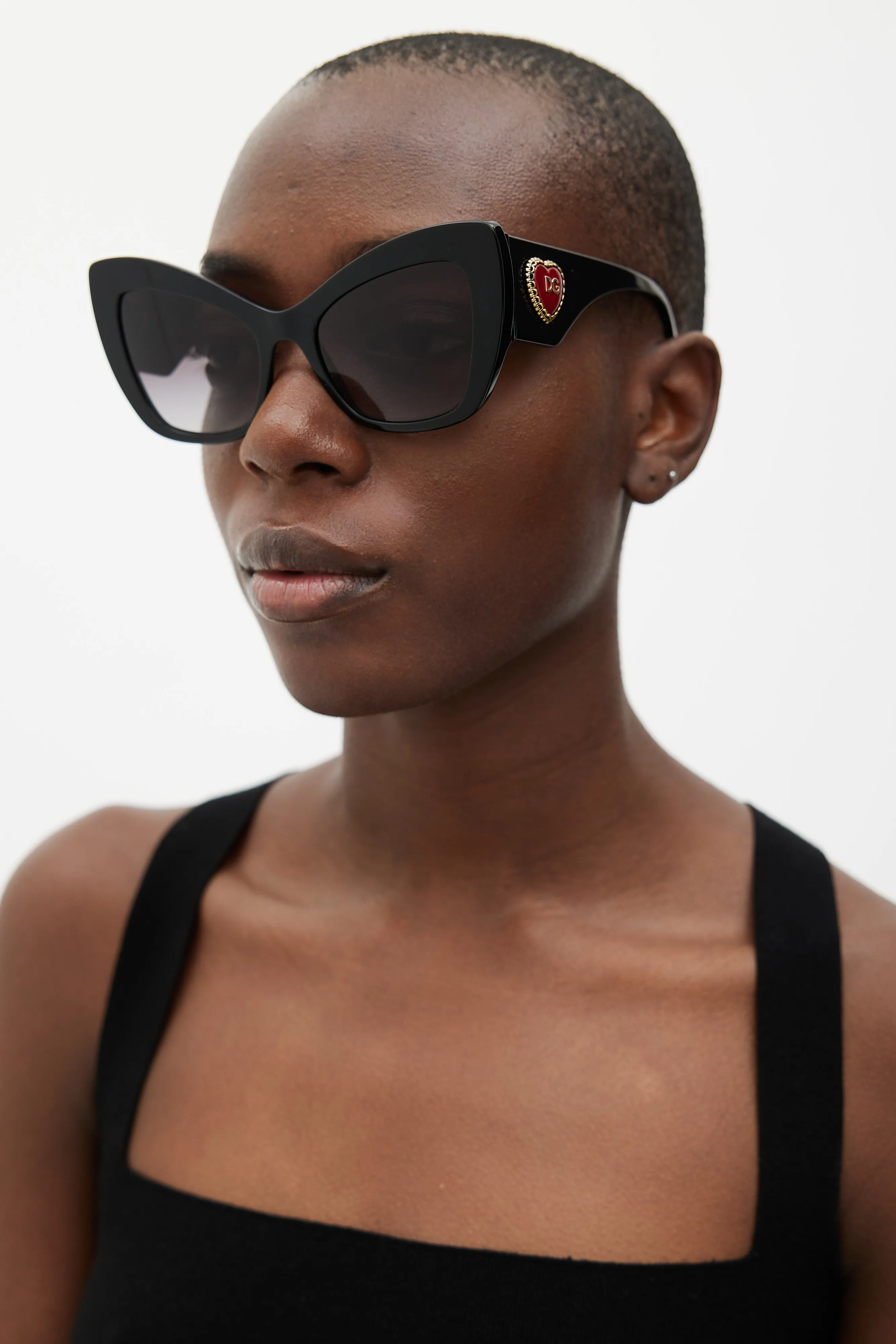 Black 4349 Oversized Sunglasses