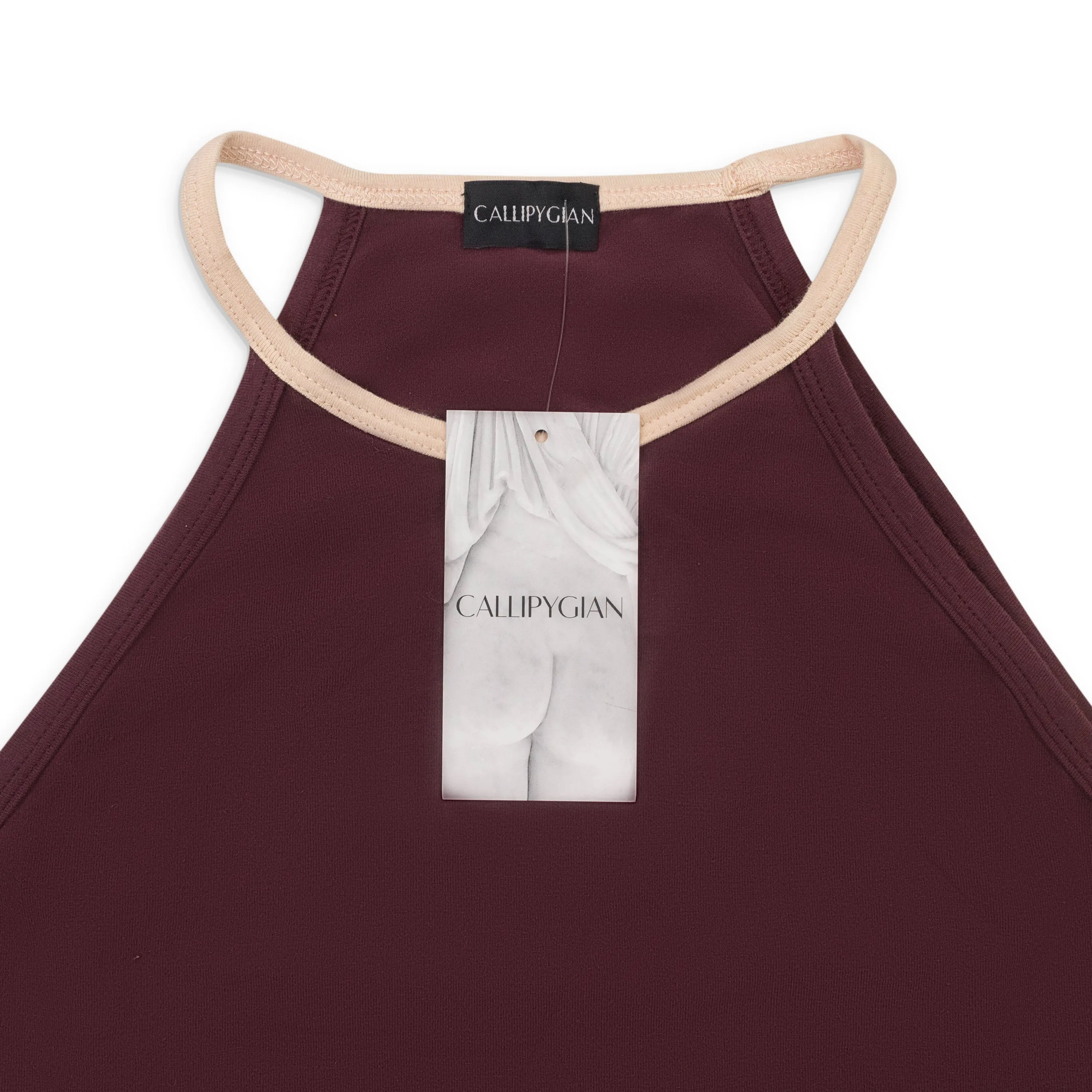 CALLIPYGIAN HALTER BURGUNDY TANK