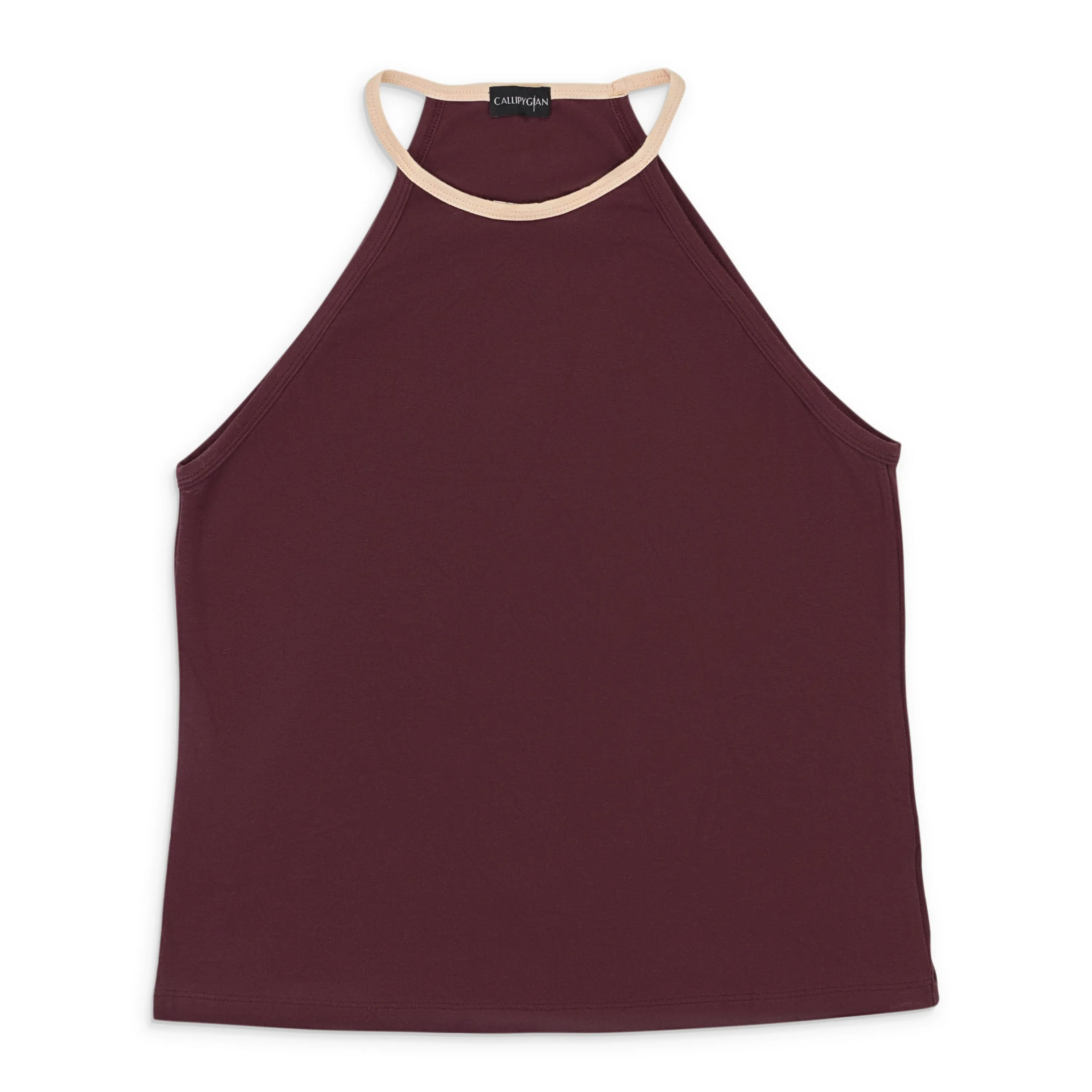CALLIPYGIAN HALTER BURGUNDY TANK