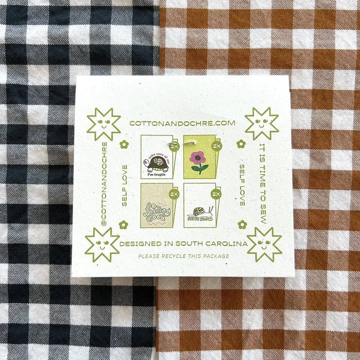 Cotton and Ochre - Self-Care Pack Woven Labels
