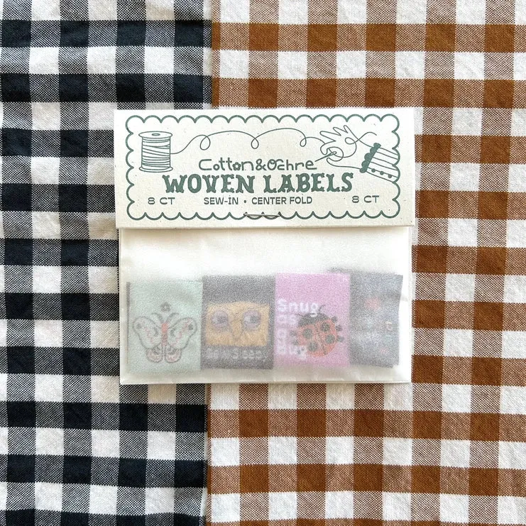 Cotton and Ochre - Sleepy Head Pack Woven Labels