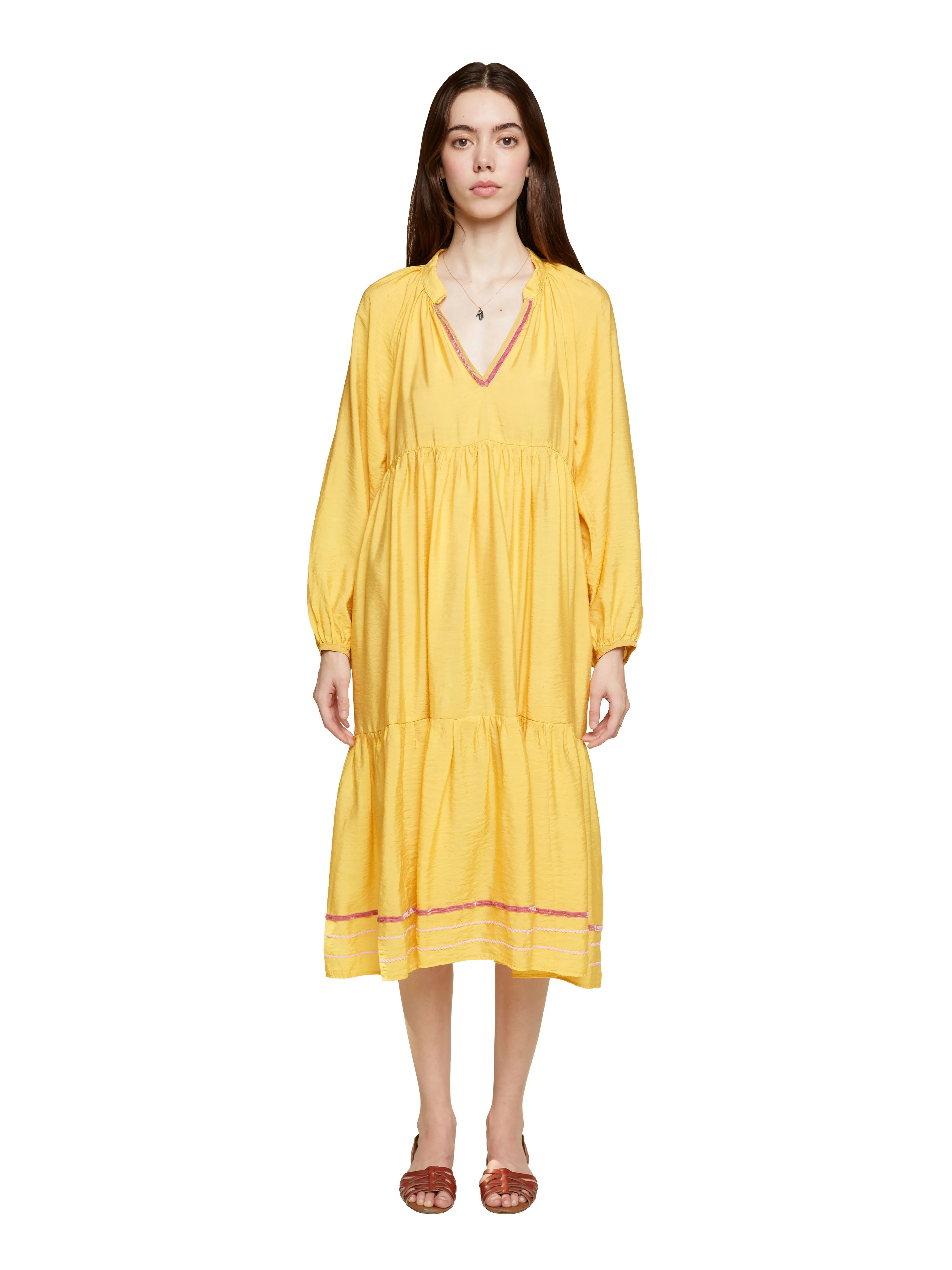 Eden House Dress in Mustard