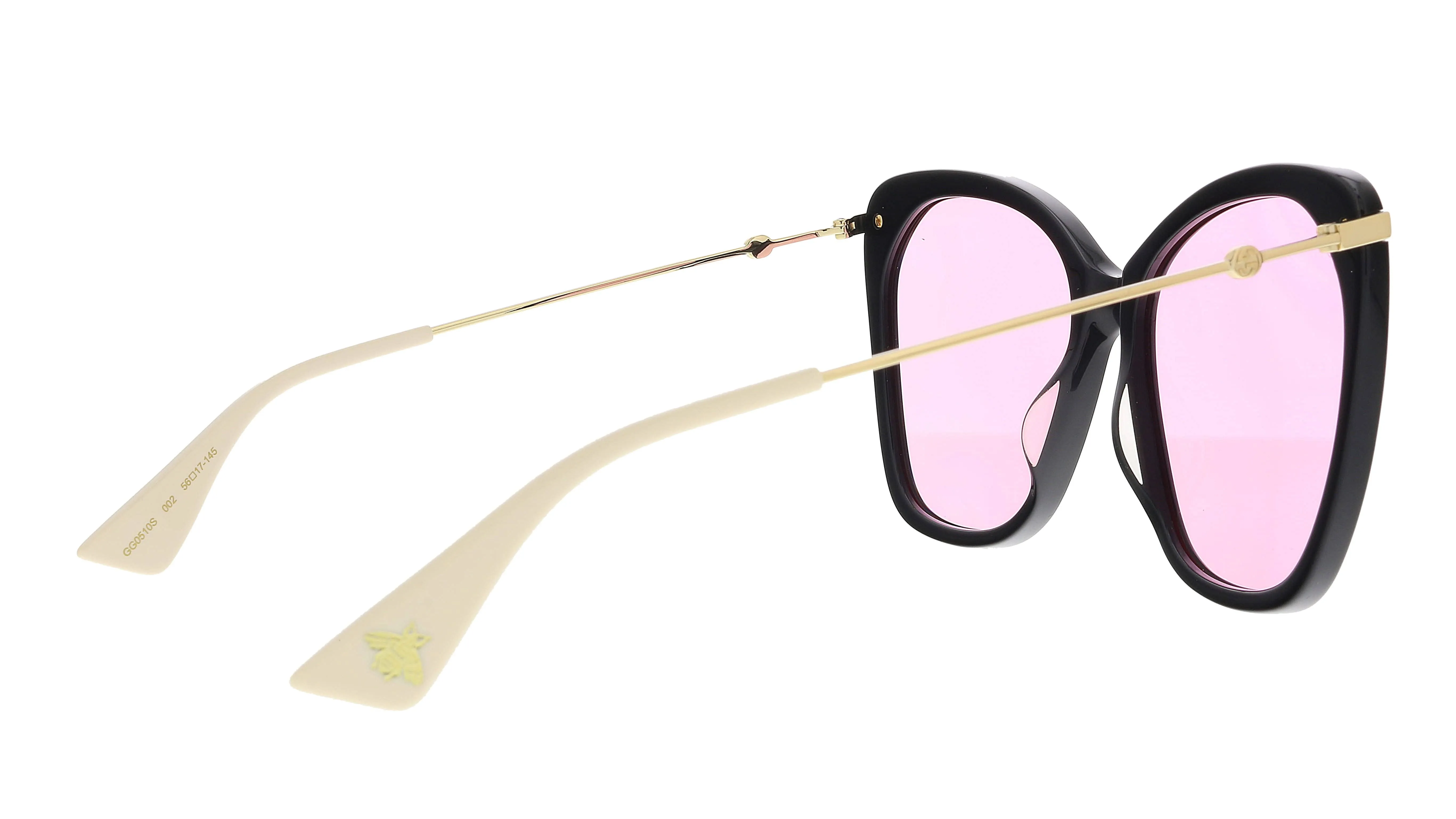 Gucci GG0510S-002  Black  Oversized Sunglasses