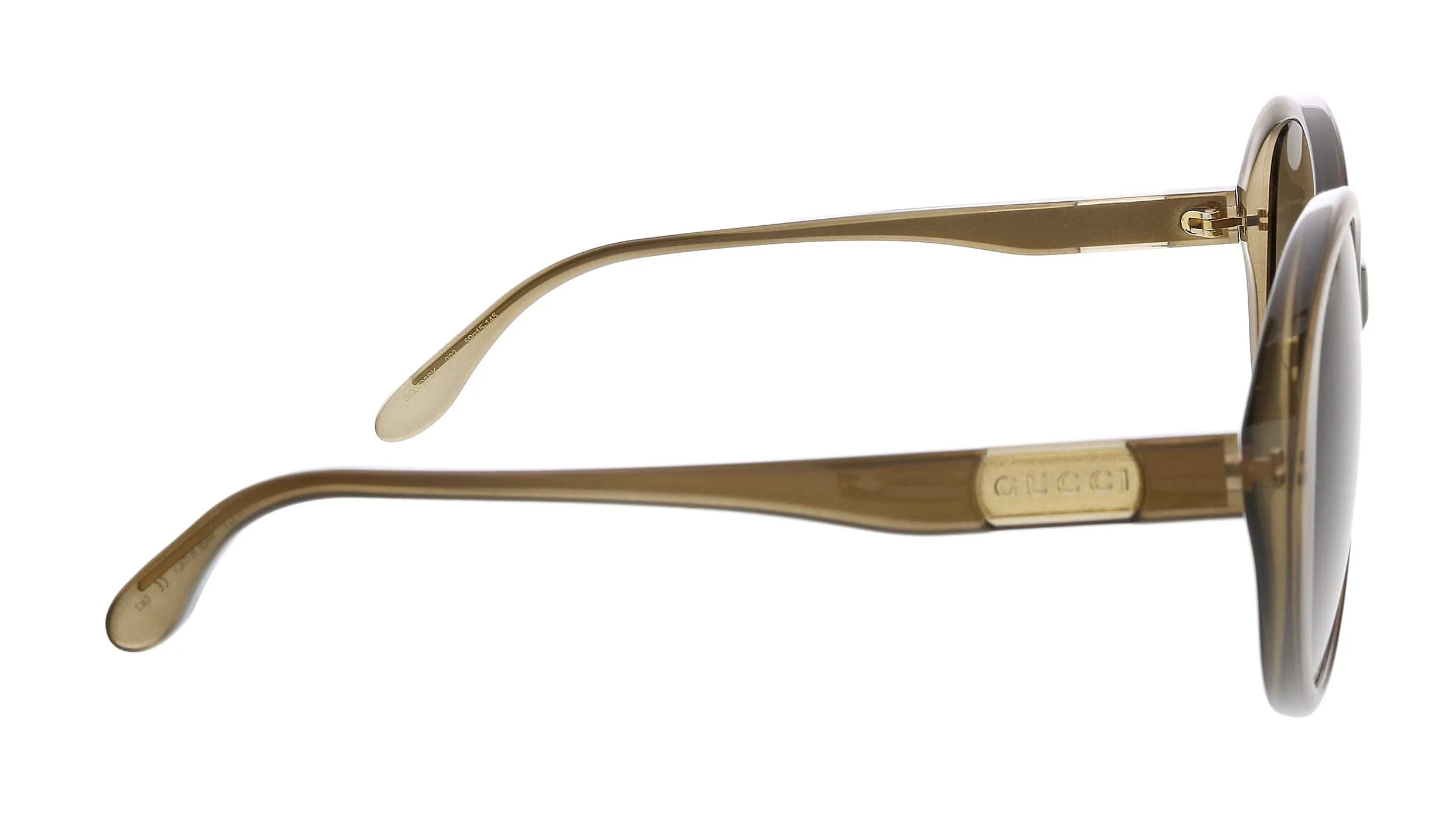 Gucci GG0793SK-002 Brown Oversized Round Sunglasses