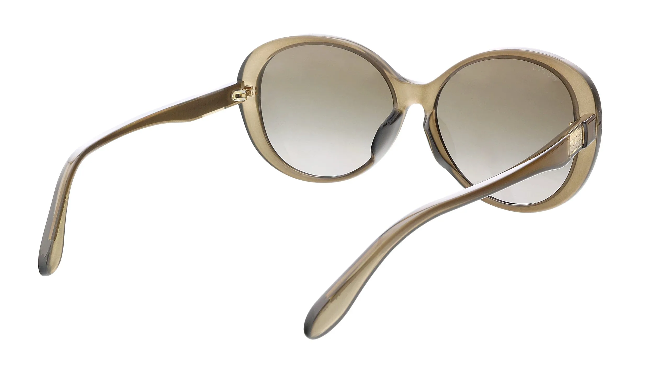 Gucci GG0793SK-002 Brown Oversized Round Sunglasses