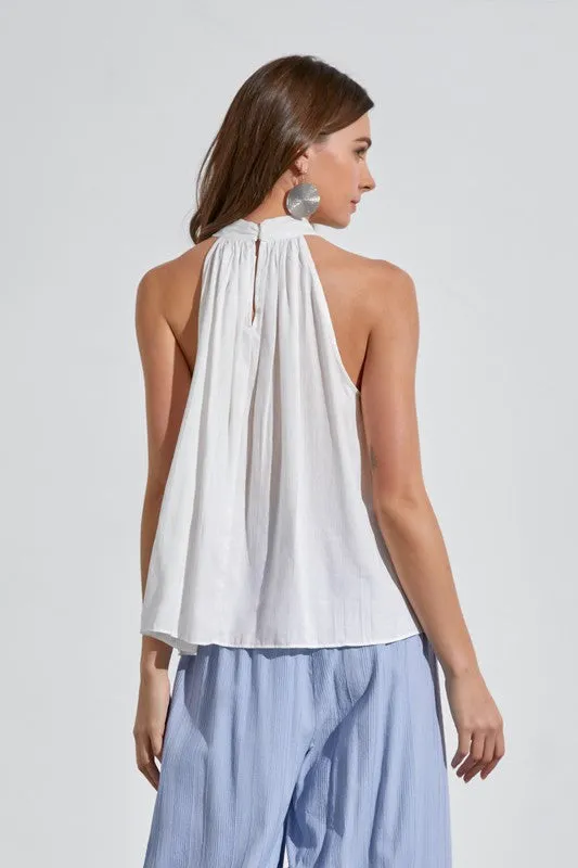 Halter Top with Chain Detail