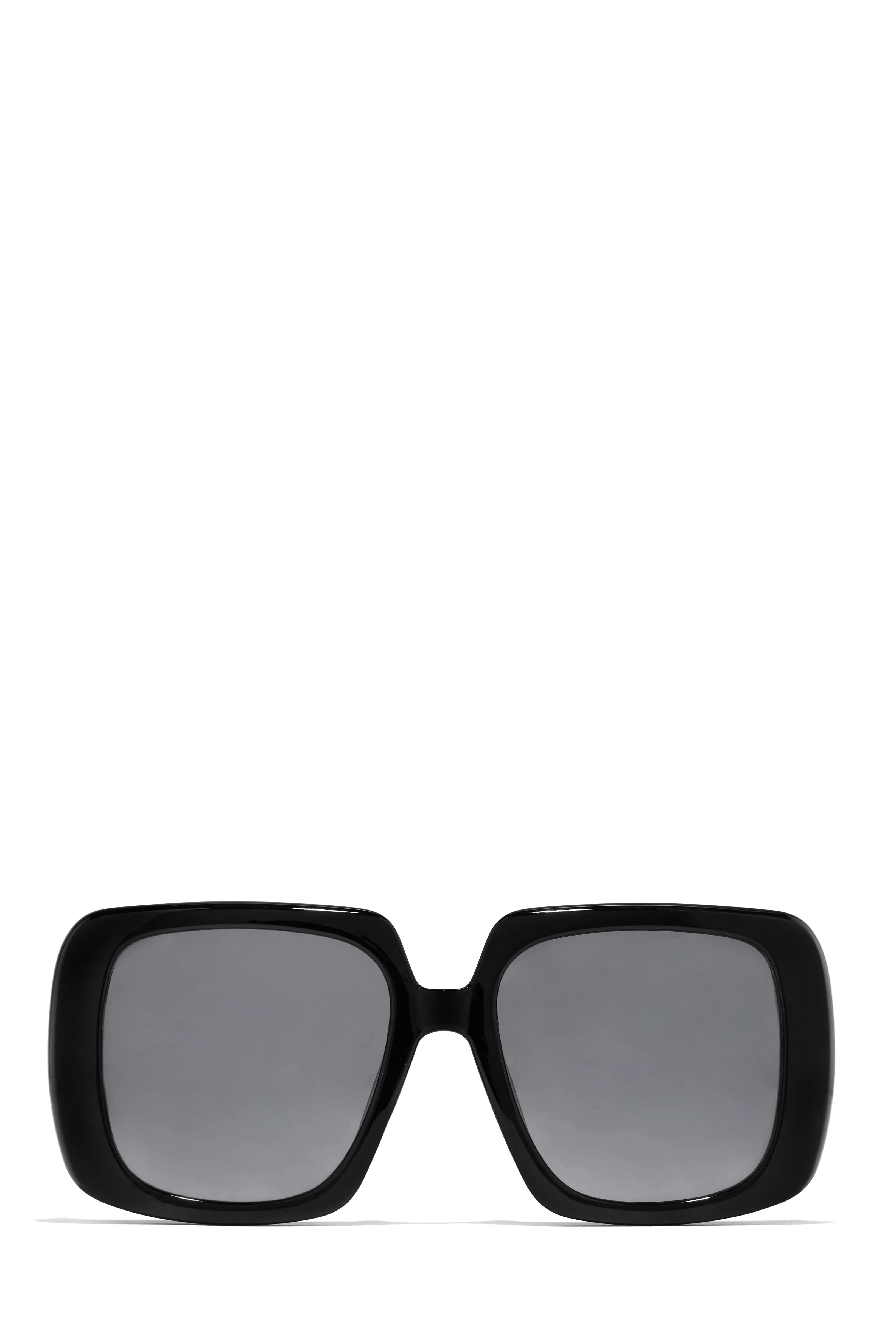 Krissa Oversized Square Sunglasses - Black