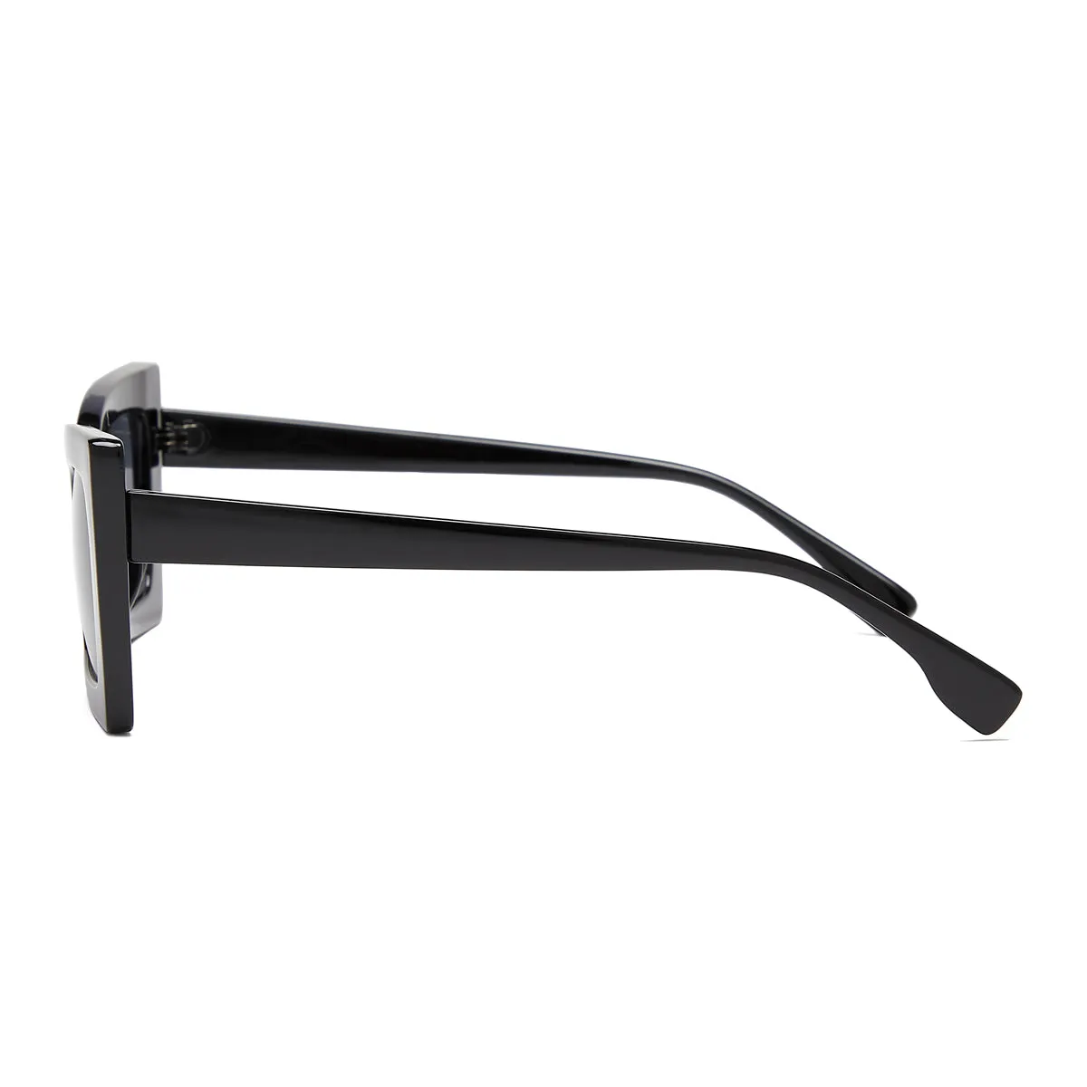 KYLIE (Size 55) UV-Protected Rectangular Cat-Eye Womens Sunglasses