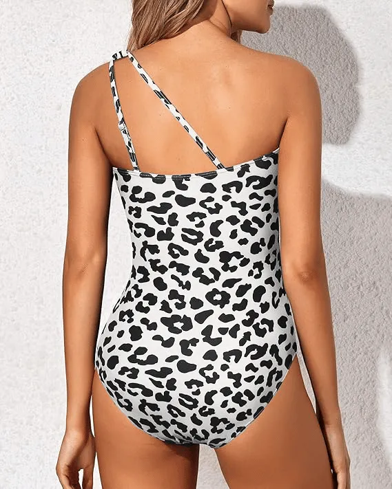 🏖LAST DAY SPECIAL PRICE: ￡15.89!!💖One Shoulder One Piece Swimsuit for Women👙