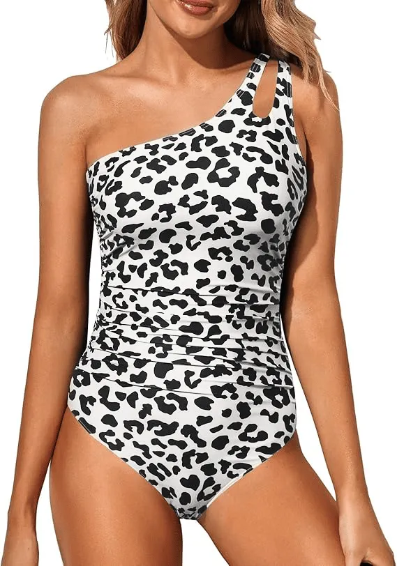 🏖LAST DAY SPECIAL PRICE: ￡15.89!!💖One Shoulder One Piece Swimsuit for Women👙