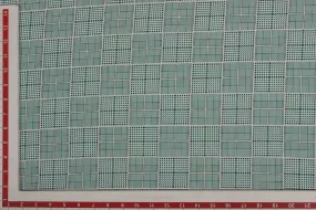 Light Green Checks Micro Crepe Fabric
