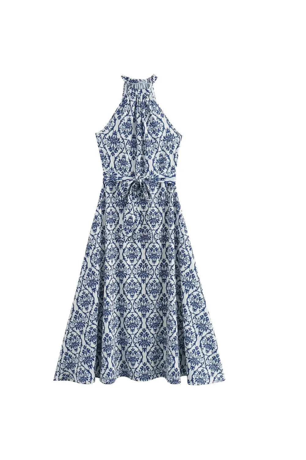 ‘Lily’ Halterneck Floral Print Dress