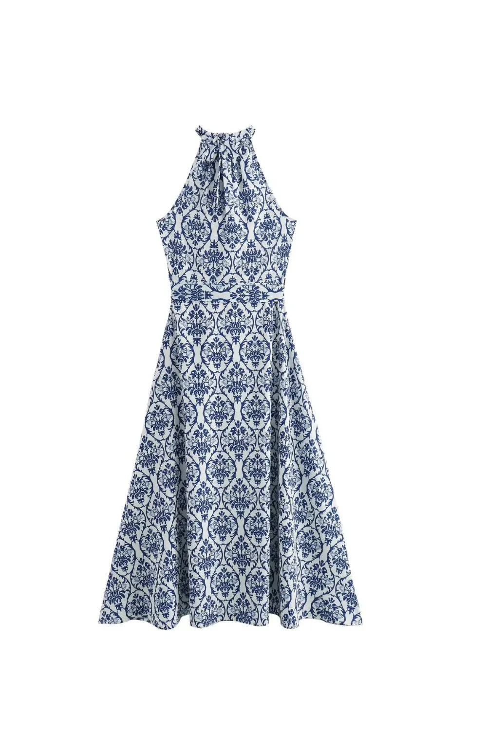 ‘Lily’ Halterneck Floral Print Dress