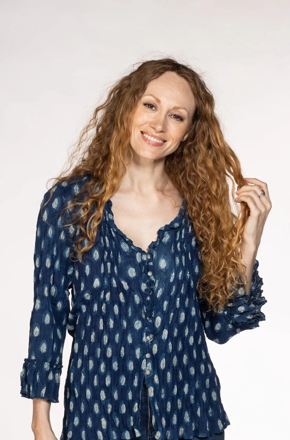 Mughal Tunic Hand block Printed In Pure Cotton SS24
