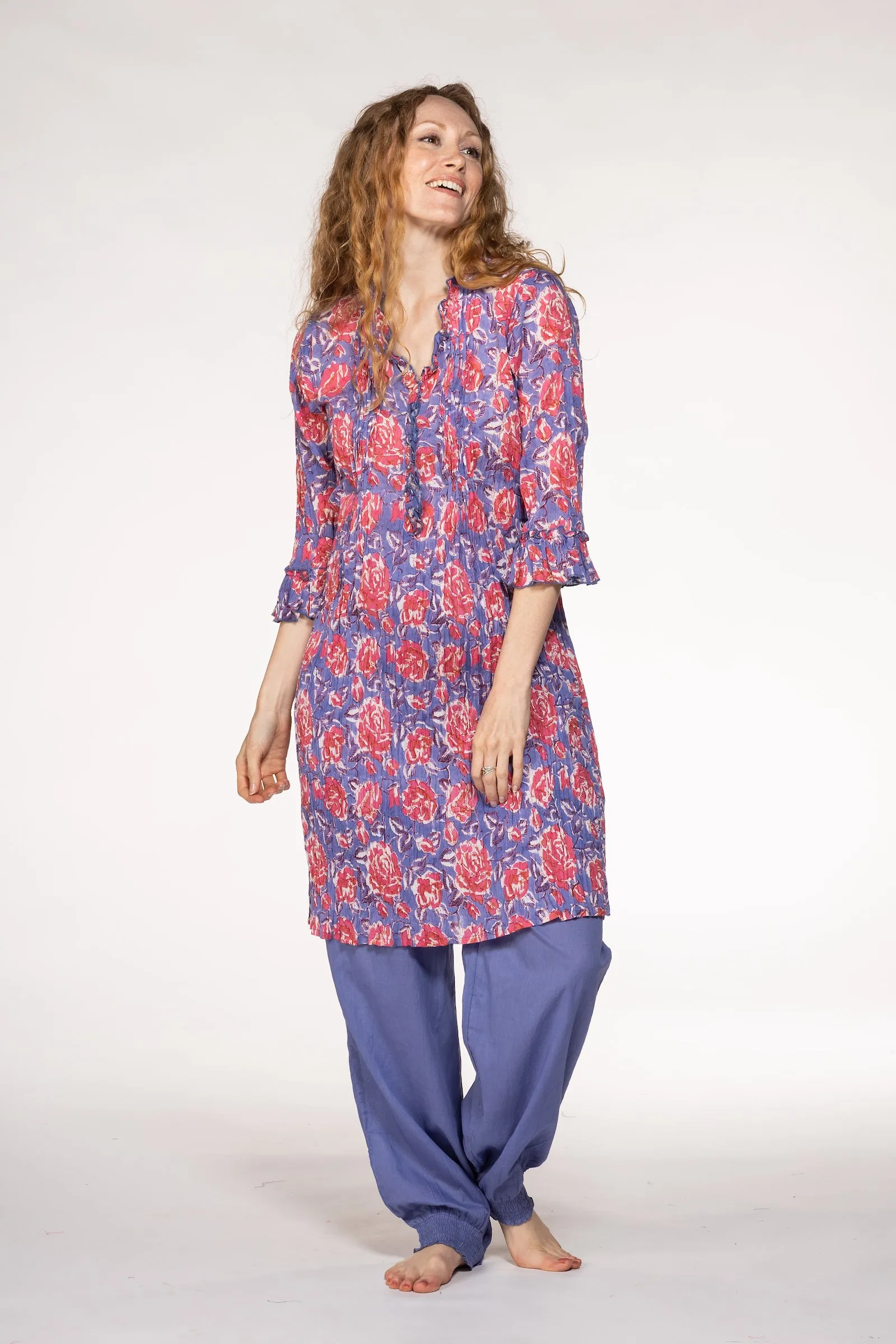 Mughal Tunic Hand block Printed In Pure Cotton SS24