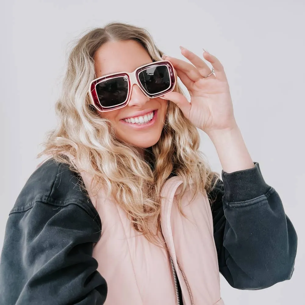 Nicolette Retro Oversized Square Sunglasses Wholesale