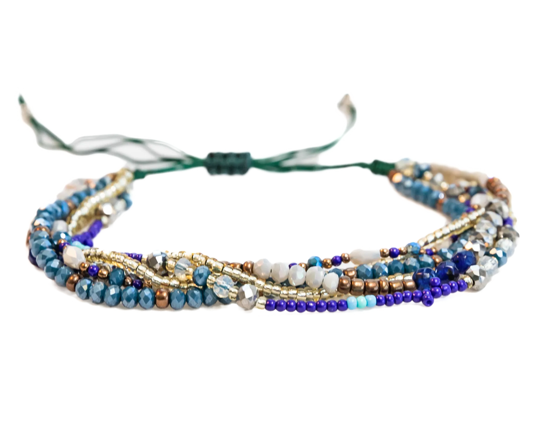 OCEAN MULTI-STRAND SEED BEAD BRACELET/ANKLET