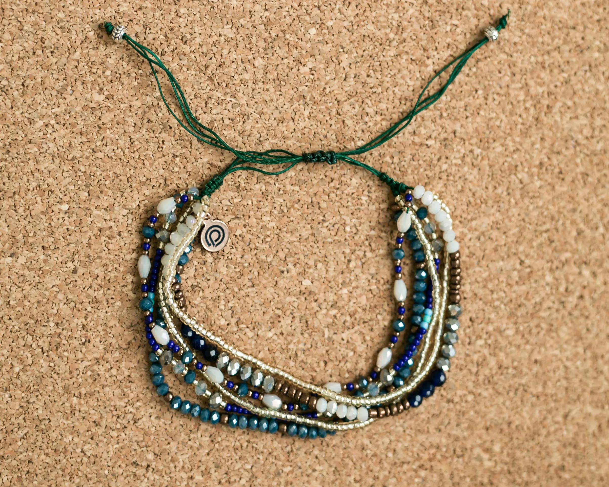 OCEAN MULTI-STRAND SEED BEAD BRACELET/ANKLET