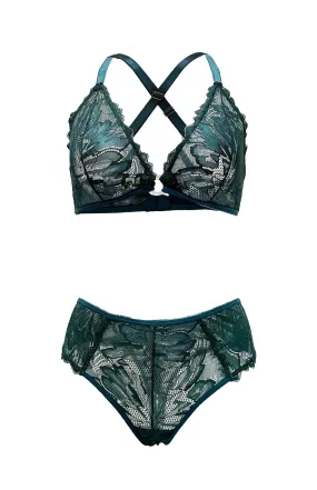 Peacock Coral O-Ring Bralette