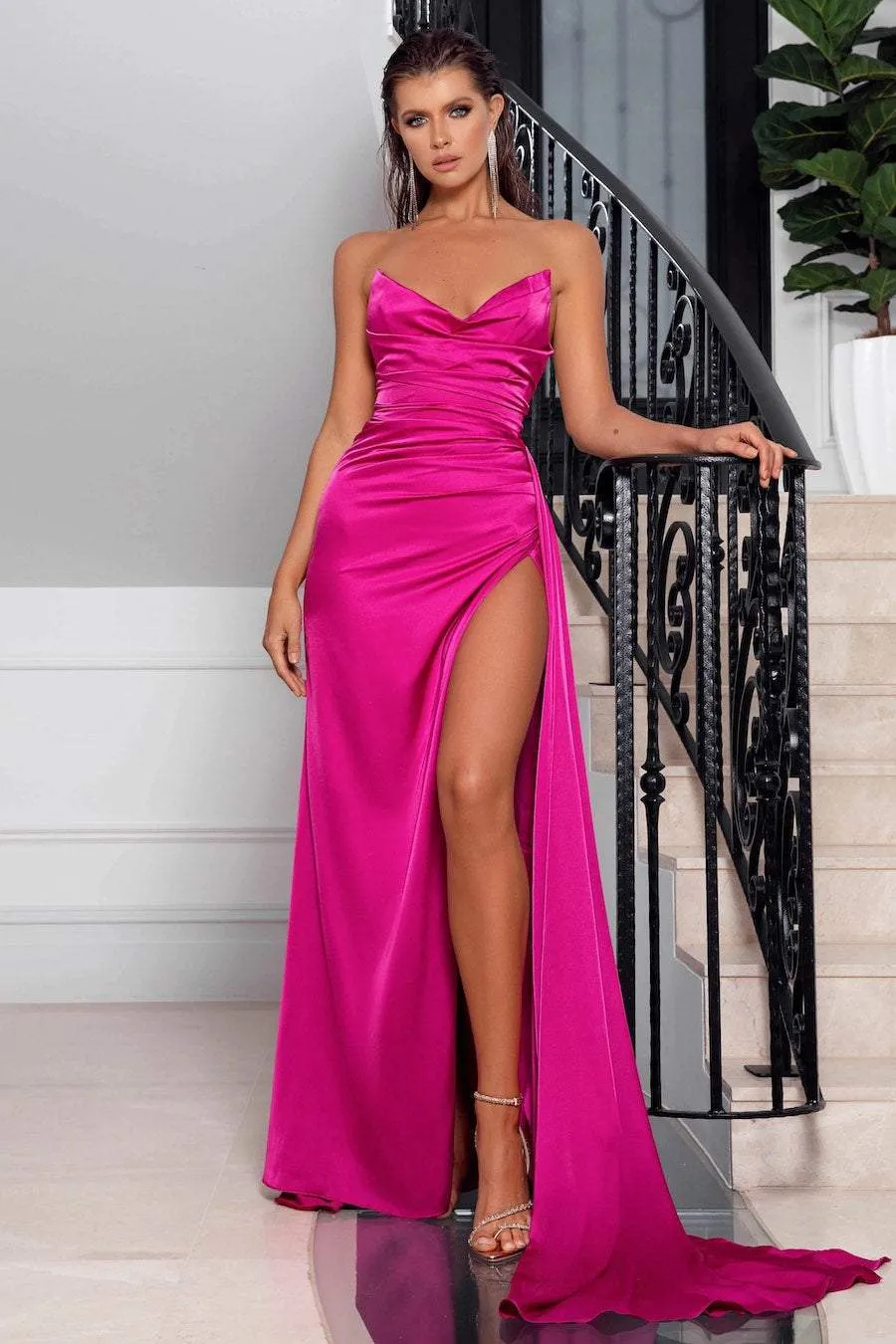 POP PINK EVENING DRESS