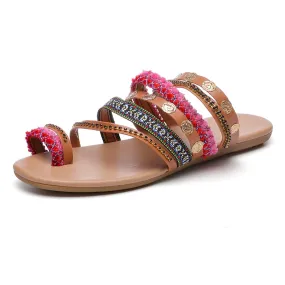 Rhinestone Strappy Sandal