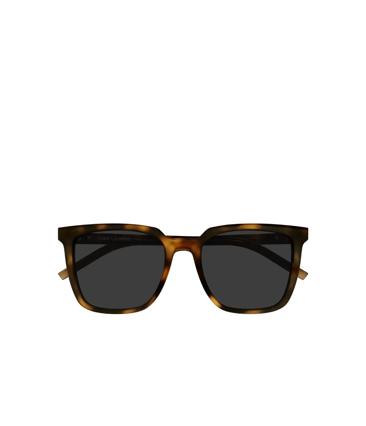 Saint Laurent Square Round Sunglasses in Havanna Brown