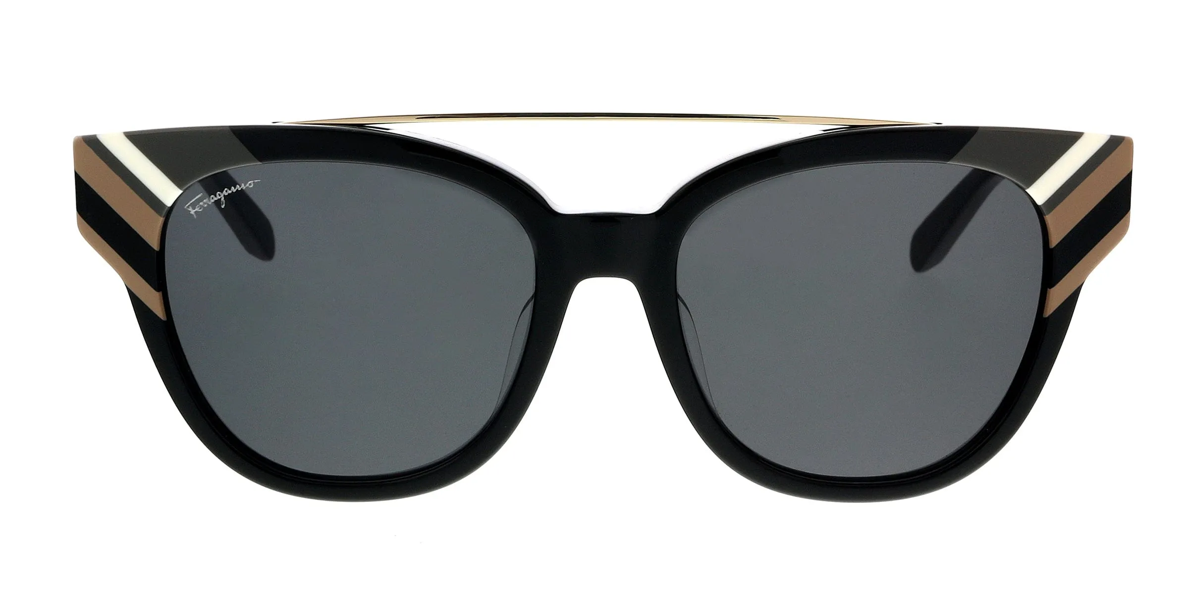 Salvatore Ferragamo SF882SA 001 Black Cat Eye Sunglasses