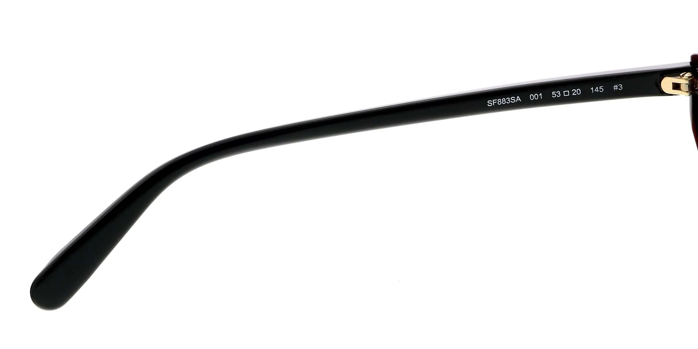 Salvatore Ferragamo SF883SA 001 Black Square Sunglasses