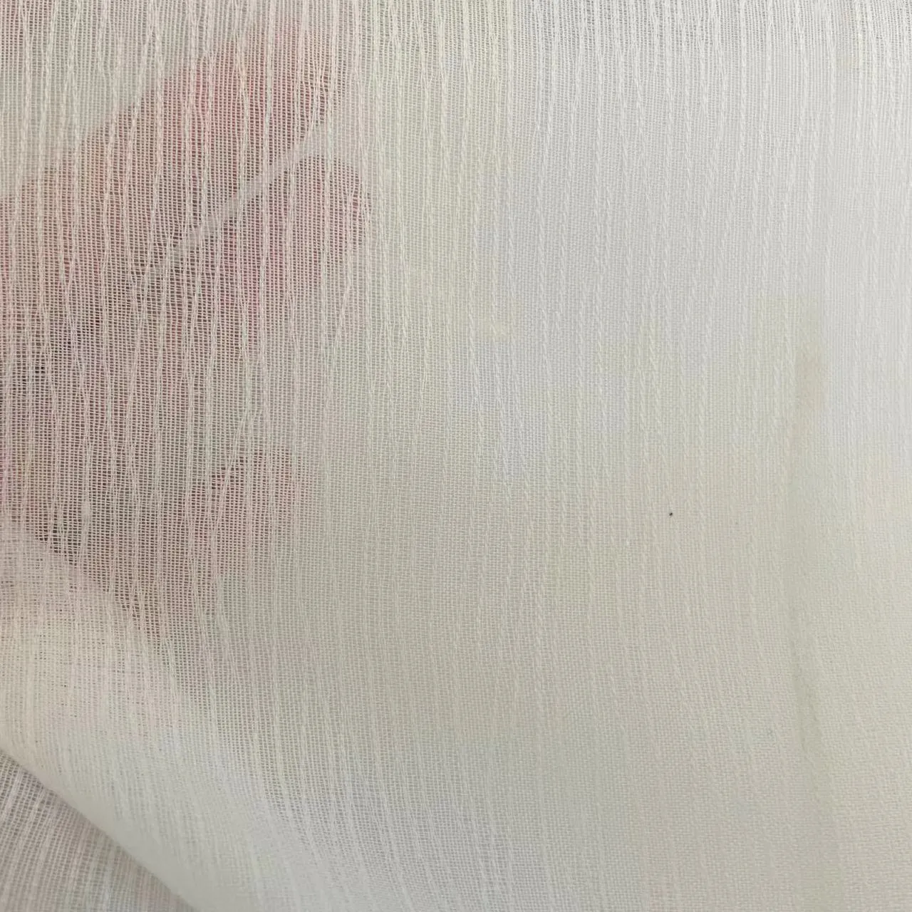 Semi Transparent  Chiffon Linen Look Sheer Curtain Fabric CH-KY0021
