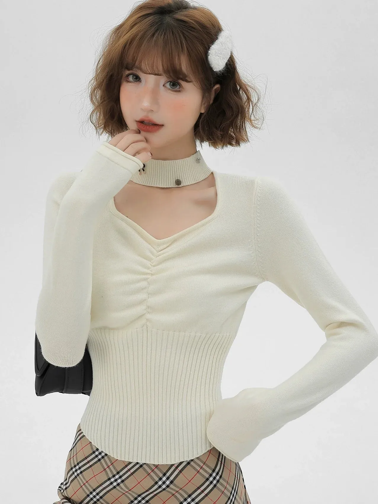 Slim Square Top Design Waist Neck Halter