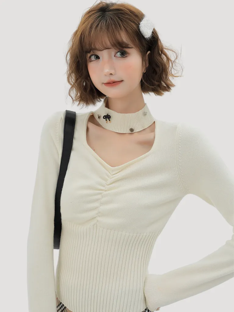 Slim Square Top Design Waist Neck Halter