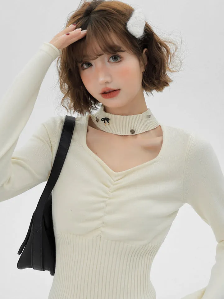 Slim Square Top Design Waist Neck Halter