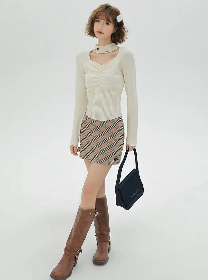 Slim Square Top Design Waist Neck Halter