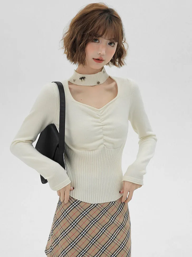 Slim Square Top Design Waist Neck Halter