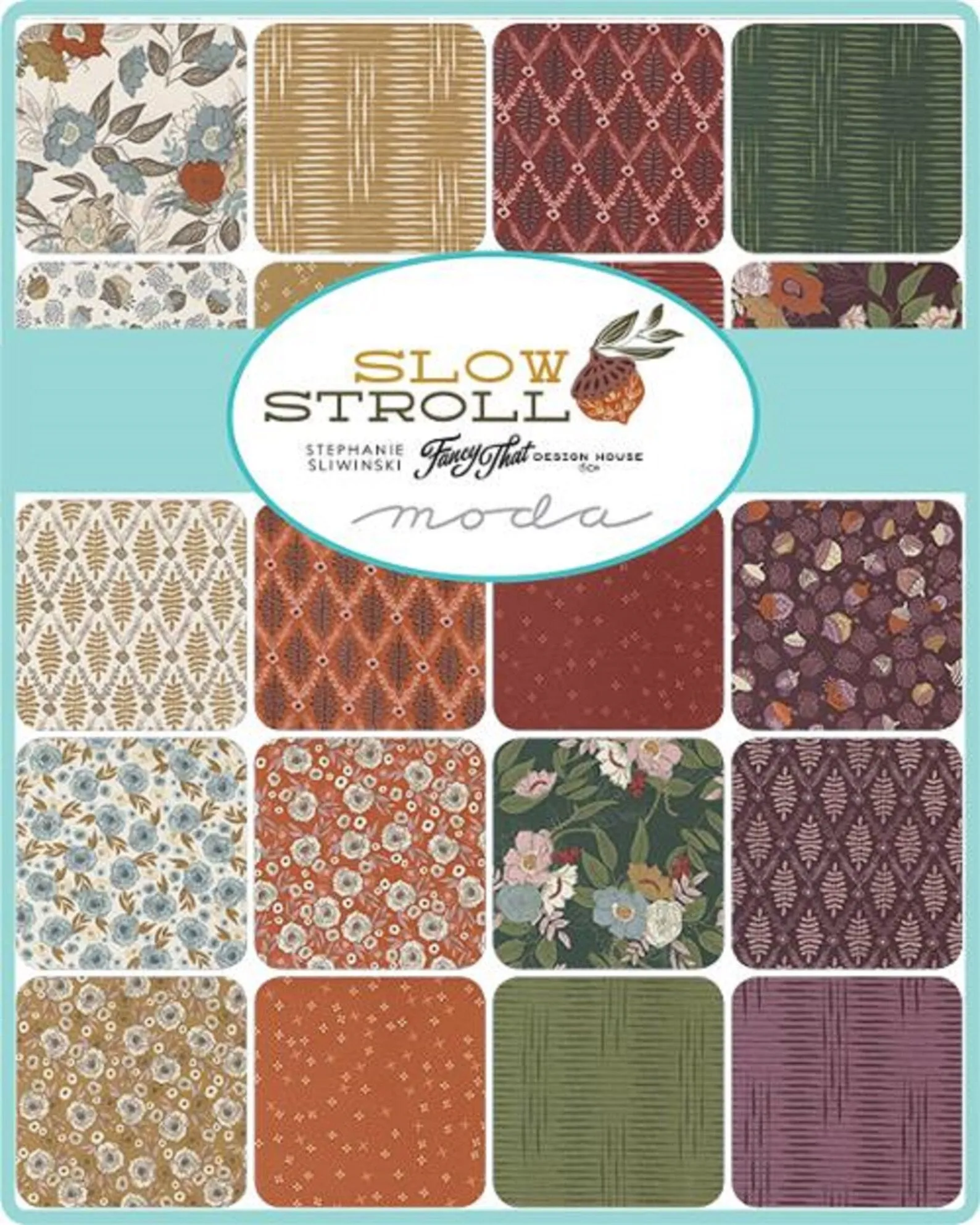 Slow Stroll - Fat Quarter Bundle - Fancy That Design House