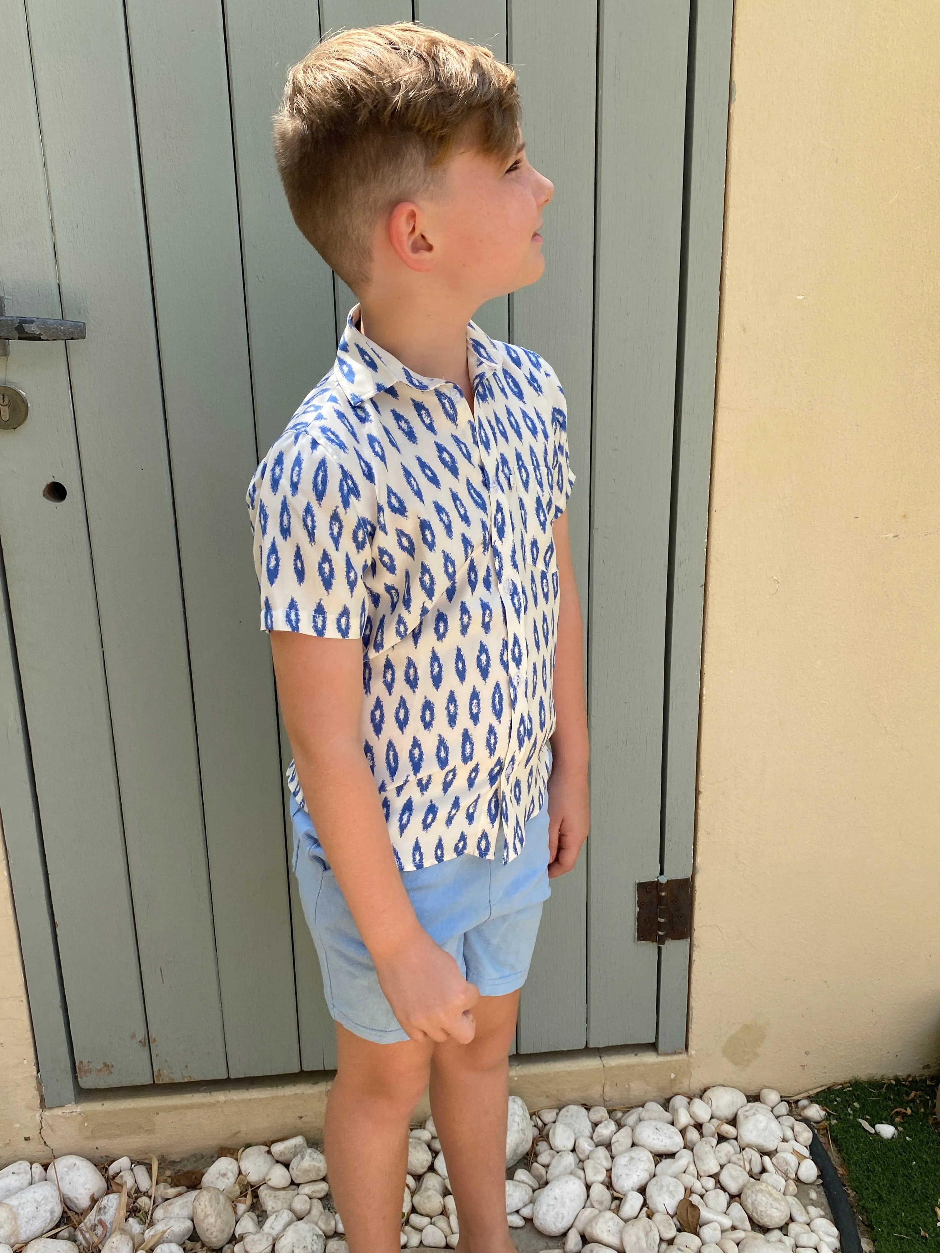 The Boy's Casual Shirt - Royal Diamond