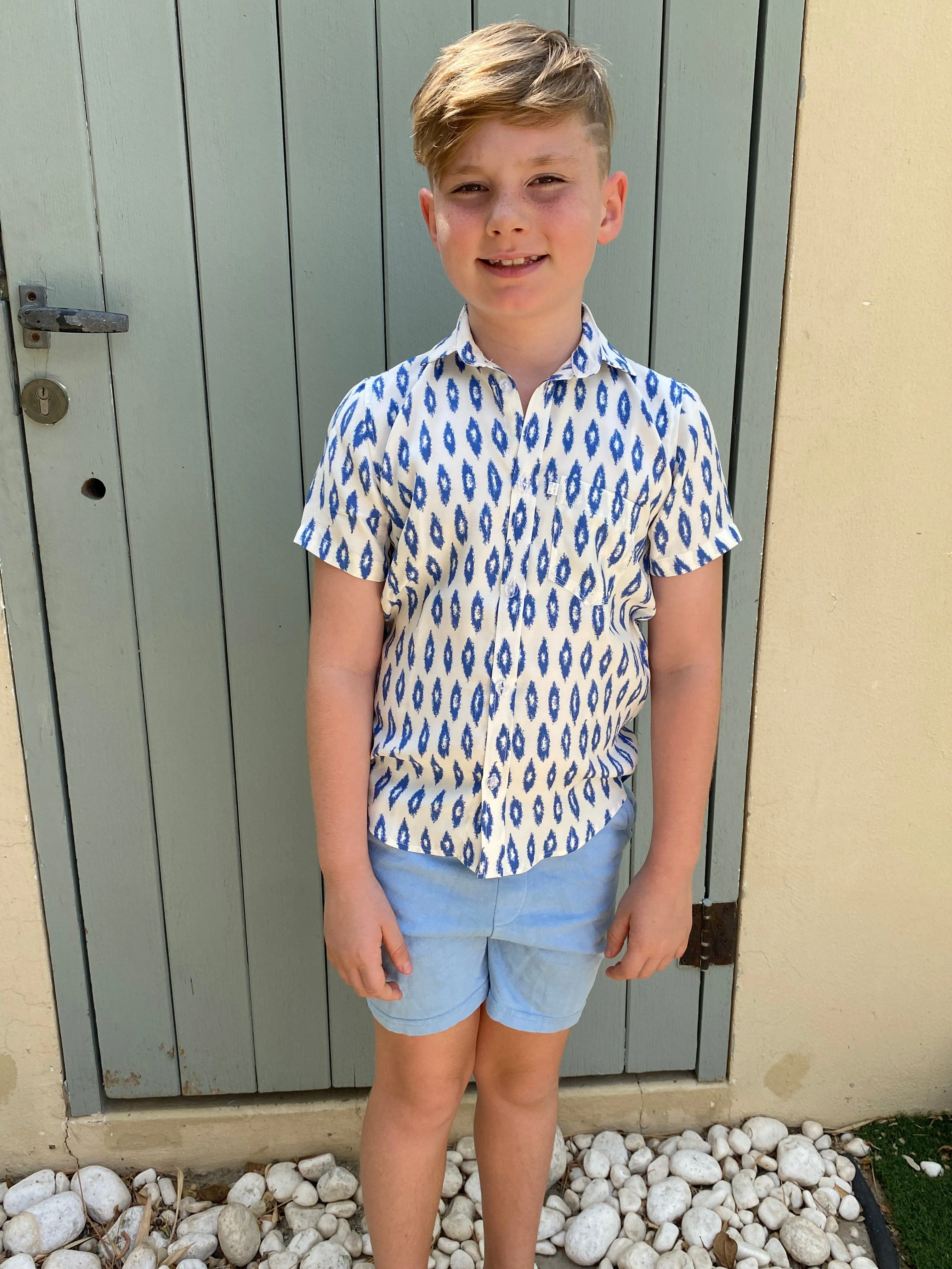 The Boy's Casual Shirt - Royal Diamond