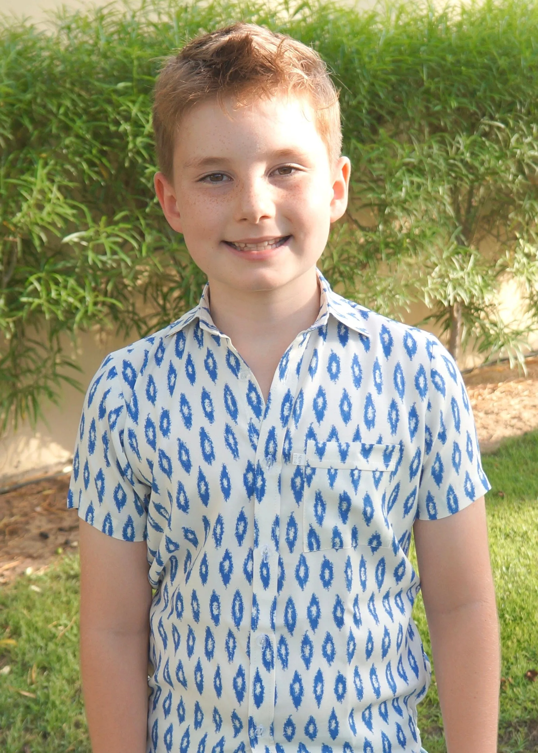 The Boy's Casual Shirt - Royal Diamond