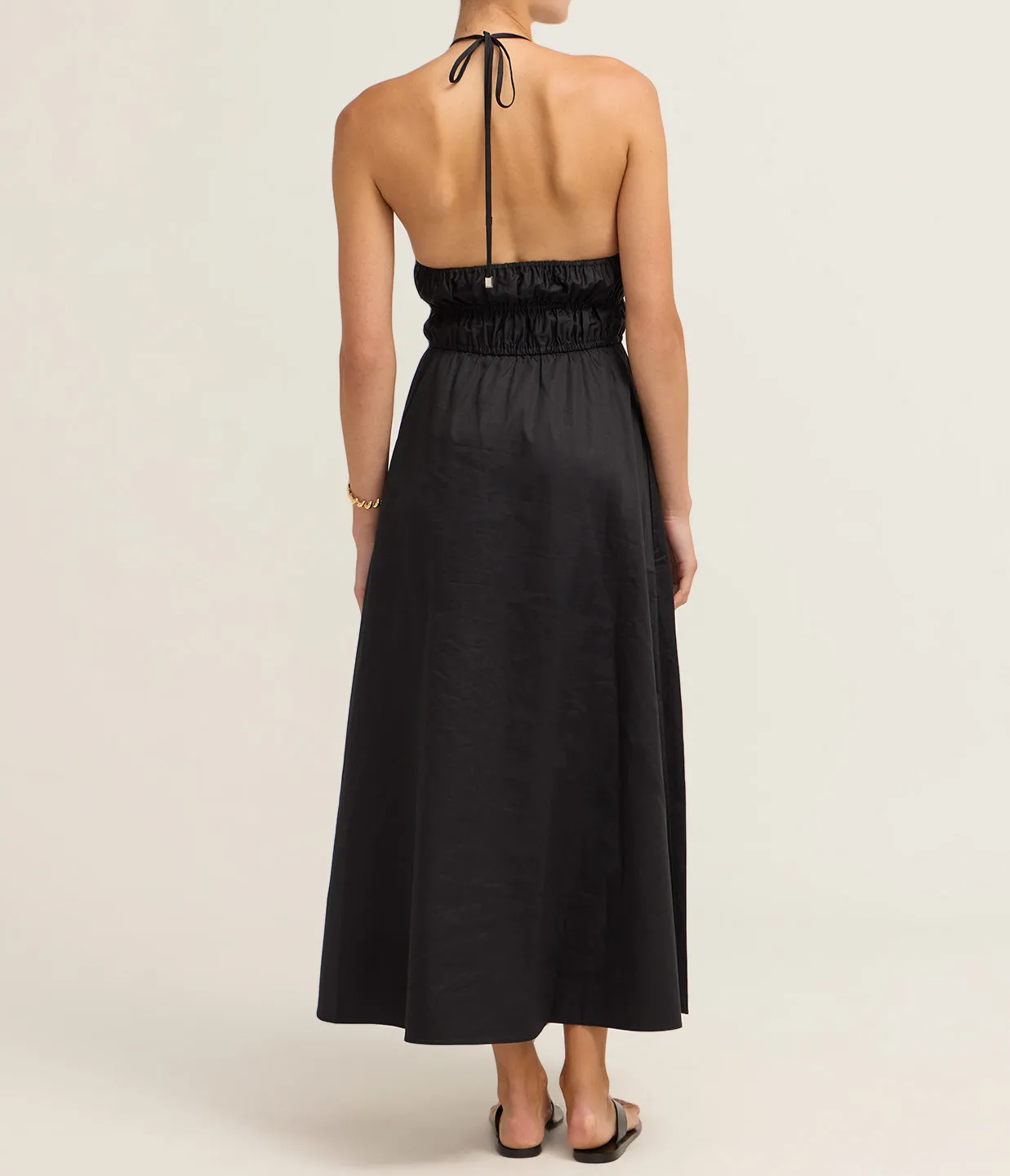 The Meira Dress in Noir