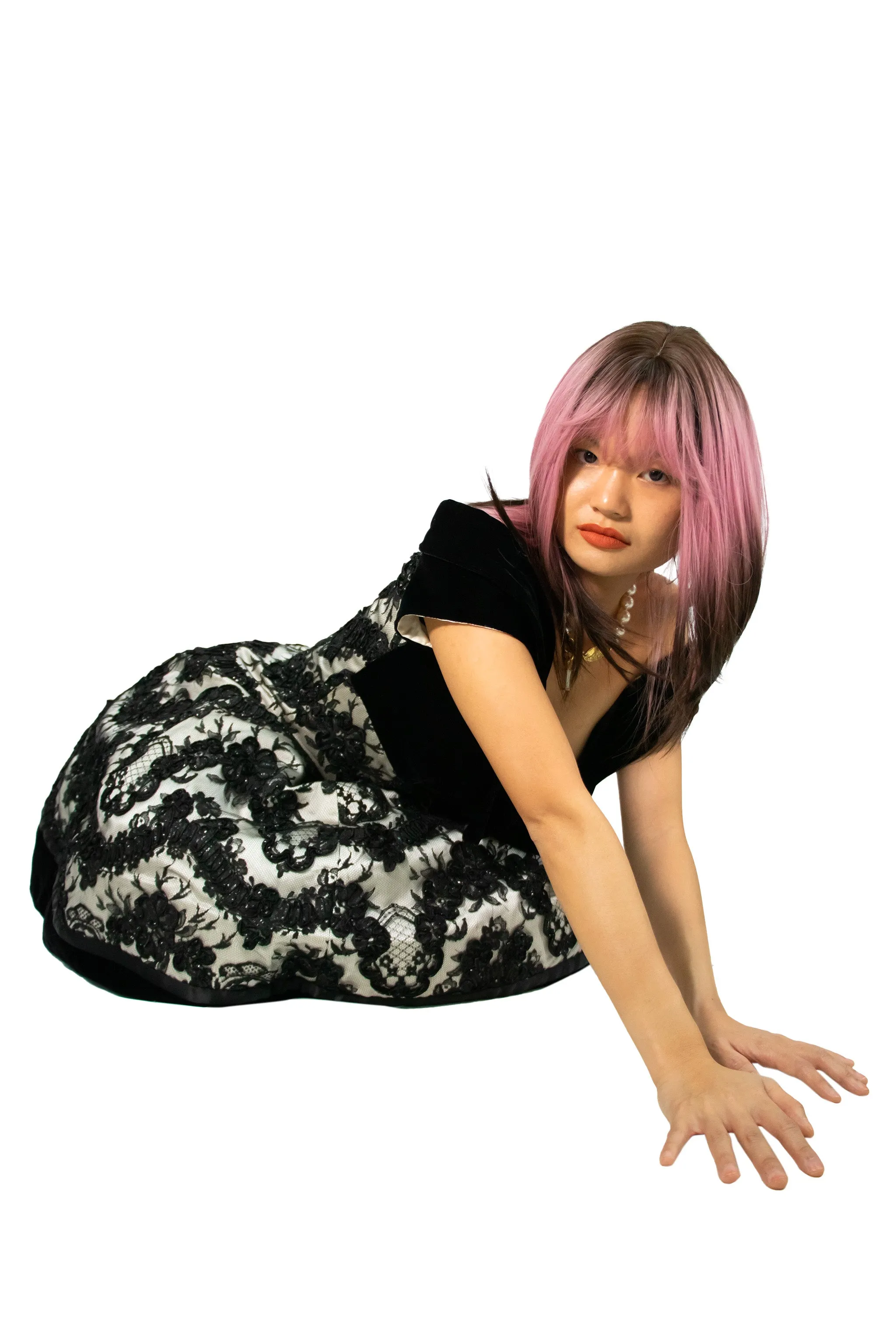 Vintage '80s David Fielden Floral Dress